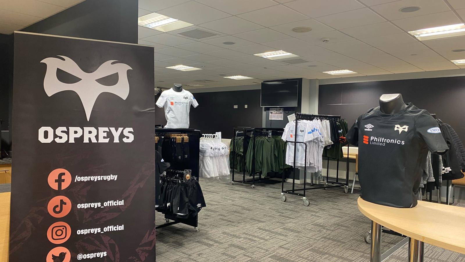 Ospreys Pop up shop Ospreys